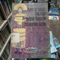 Adat Istiadat Daerah Propinsi Daerah Istimewa Aceh