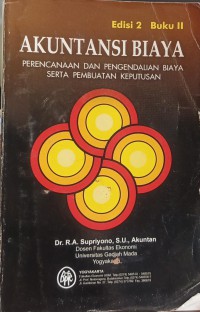 AKUNTANSI BIAYA BUKU II