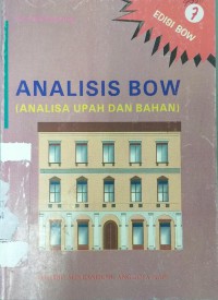 Analisis bow (analisa upah dan bahan)