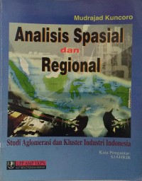 Analisis spasial dan regional: studi aglomerasi dan kluster industri Indonesia