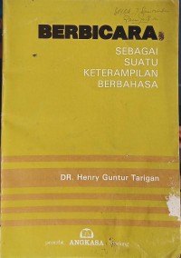 Image of BERBICARA SEBAGAI SUATU KETERAMPILAN BERBAHASA