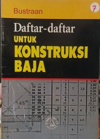 Daftar-daftar untuk konstruksi baja