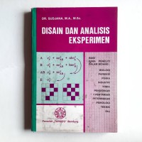 Disain dan Analisis Eksperimen
