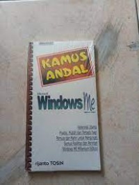 KAMUS ANDAL MICROSOFT WINDOWS ME MILLENIUM EDITION
