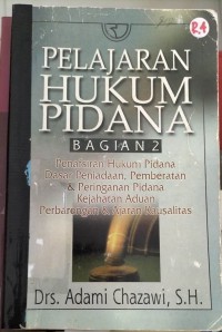 PELAJARAN HUKUM PIDANA BAGIAN 2
