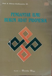 PENGANTAR ILMU HUKUM ADAT INDONESIA