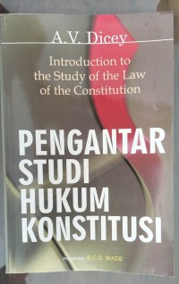 PENGANTAR STUDI HUKUM KONSTITUSI