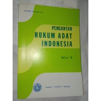 Pengantar Hukum Adat Indonesia
