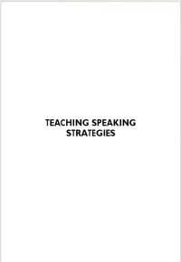 TEACHING SPEAKING STRATEGIES